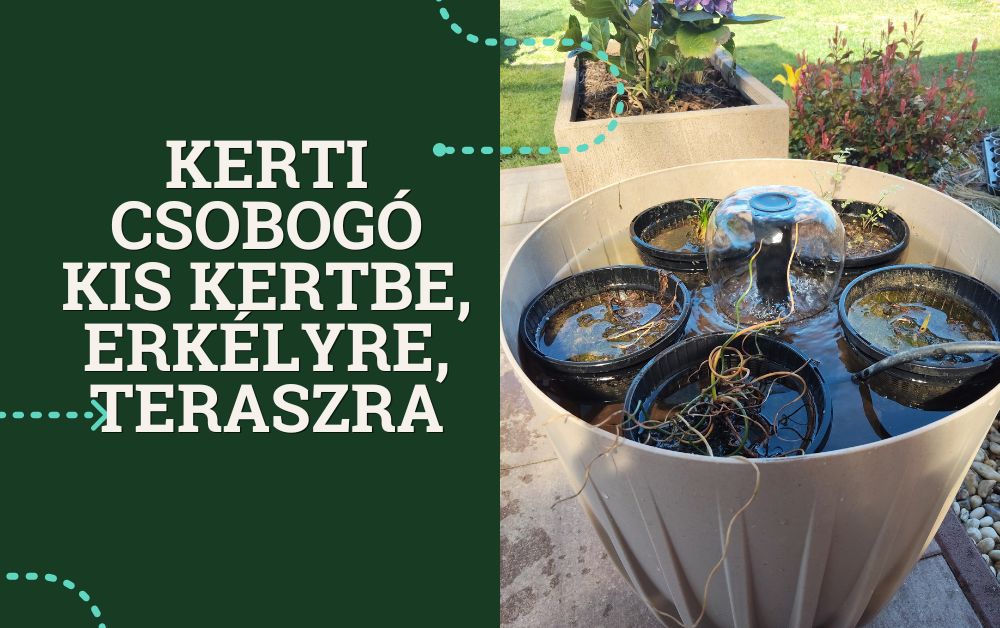 Kerti csobogó kis kertbe, erkélyre, teraszra – így teremts nyugalmat vízzel otthon